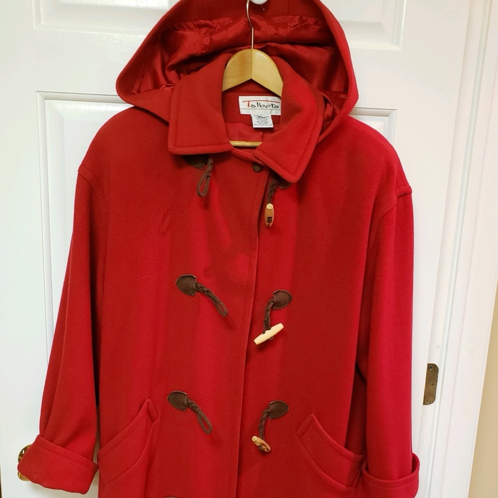 Vintage Red Pea Coat
